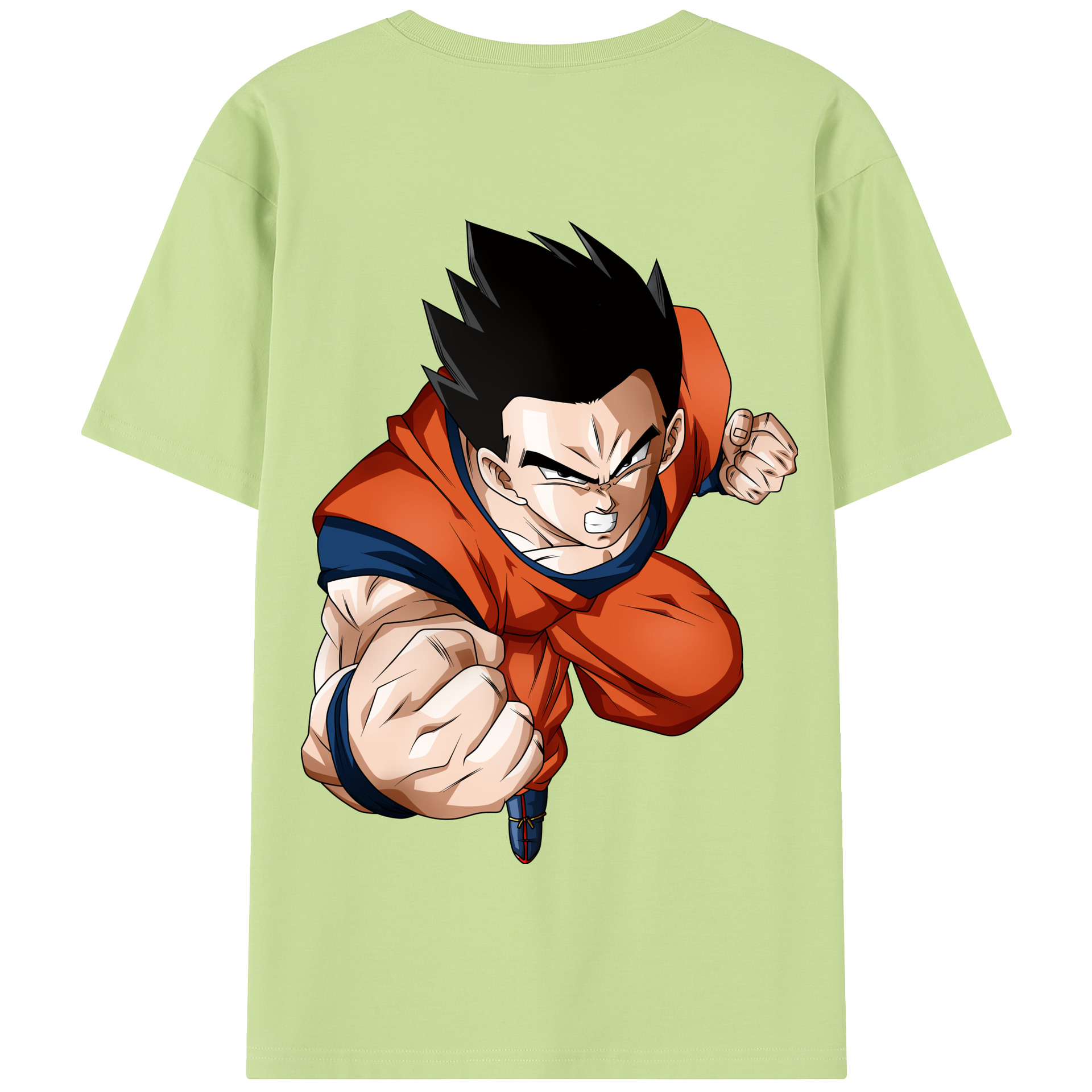（画像用） ドラゴンボール 孫 悟飯（そんごはん）DRAGON BALL Son Gohan 綿100％半袖Tシャツ（背面プリント）